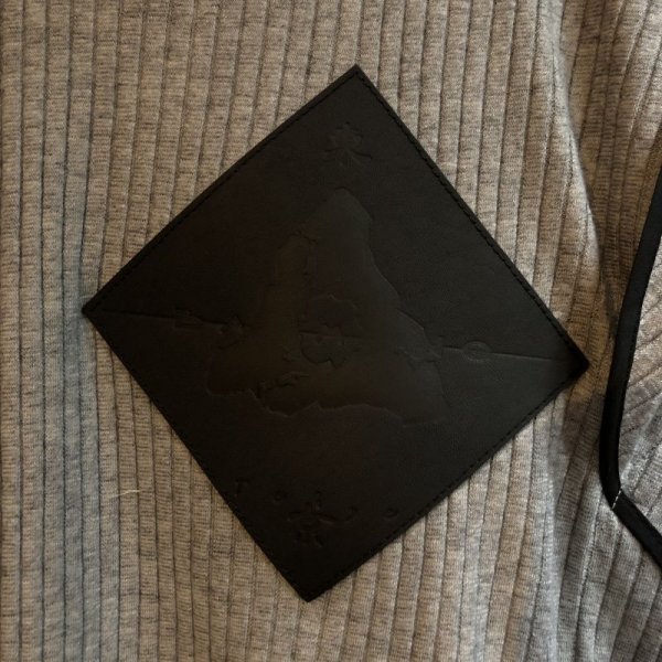 画像4: BALMUNG ダブルフェイスロングニット　グレー/黒 (4)