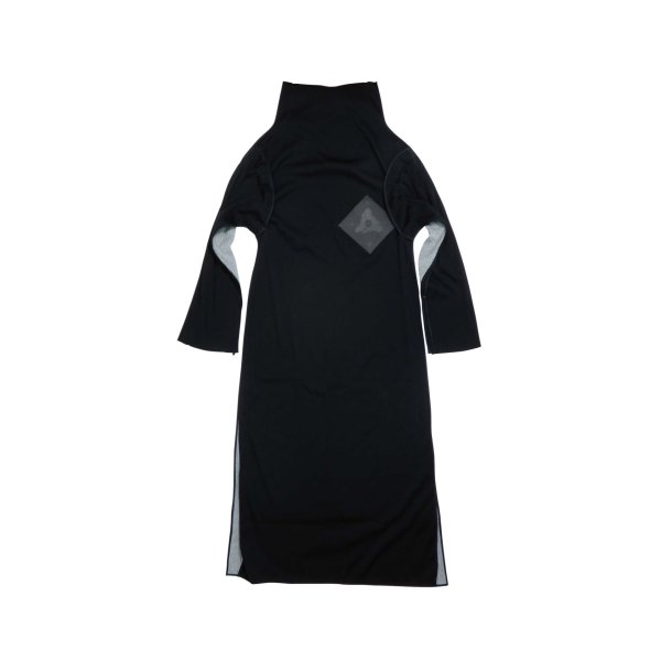 画像2: BALMUNG ダブルフェイスロングニット　グレー/黒 (2)