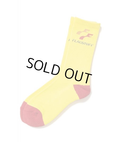 画像1:  F-LAGSTUF-F "Shake F" LOGO SOX YELLOW (1)