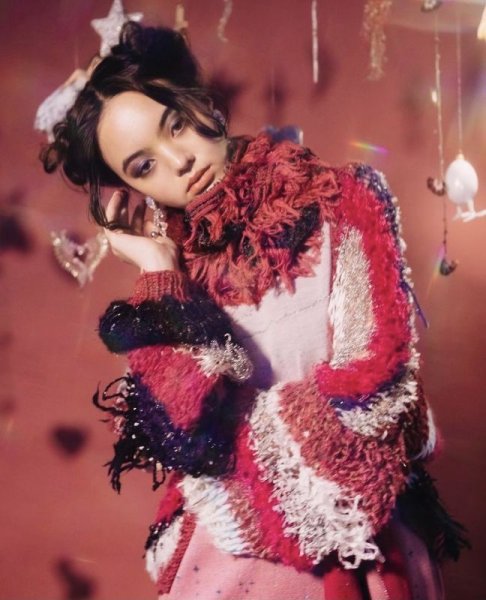 画像3:  rurumu: fringe snood magenta (3)