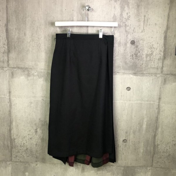 画像2: N'enuphar HFSK01 プリーツ巻きスカート (2)