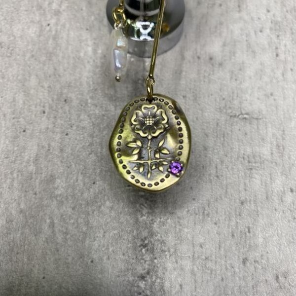 画像2: rurumu: mix motif boys pierce brass gold purple (2)