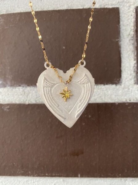 画像3: HOASHI YUSUKE　-time is ticking ネックレ　 白仕上げ(シルバー/ブラス) (3)