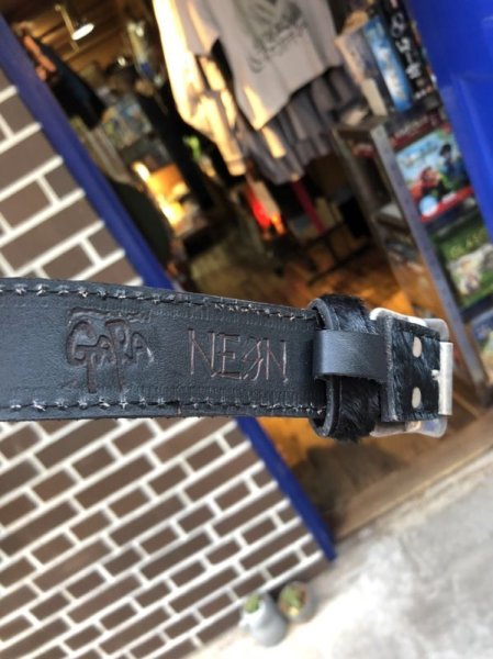 画像5: GARA [GARAxNEON] 　WALNUT RING SID BELT(S)　ハラコ×シルバー (5)