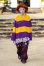 画像10: KIDILL 22AW KL632 Border Pullover Knit Insist on British Wool Yellow×Purple (10)