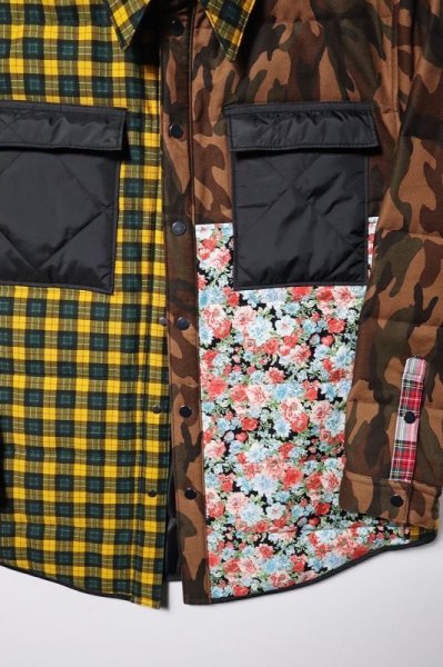 画像4: TENDER PERSON　QUILTING SHIRT JACKET 2MIX-B(YELLOW TONE) (4)