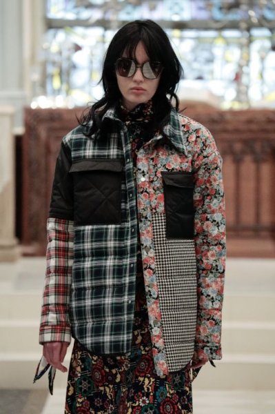 画像5: TENDER PERSON　QUILTING SHIRT JACKET 1.MIX-A(GREEN TONE) (5)