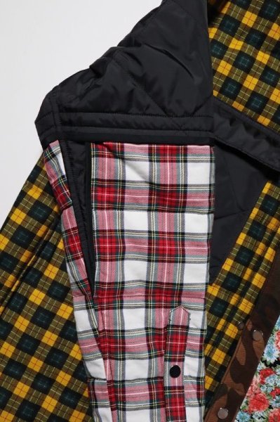 画像6: TENDER PERSON　QUILTING SHIRT JACKET 2MIX-B(YELLOW TONE) (6)