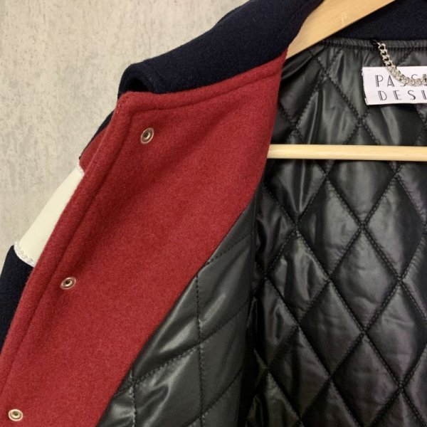 画像5: el conductorH MELTON PEAL PIPING VARSITY JKT MULTI (5)