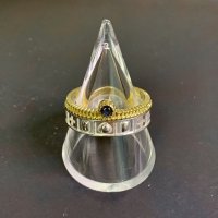 A MAN  Hungary Crown Ring stone:black