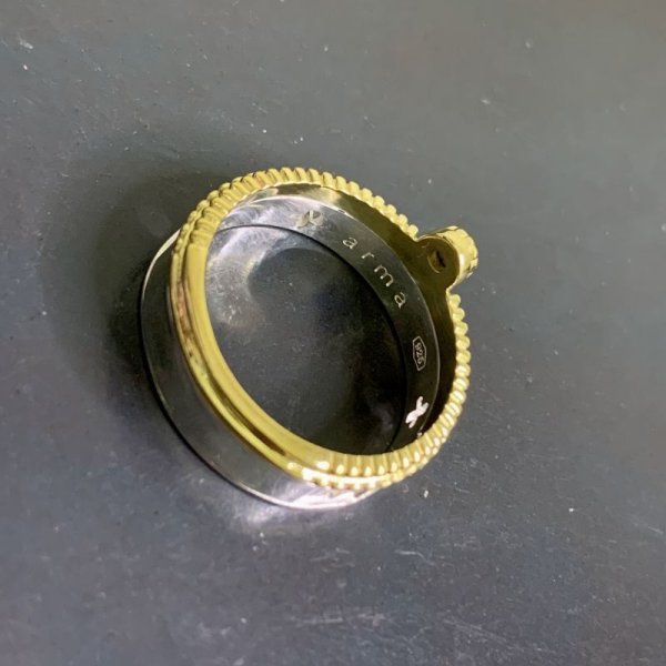 画像5: A MAN  Hungary Crown Ring stone:black (5)