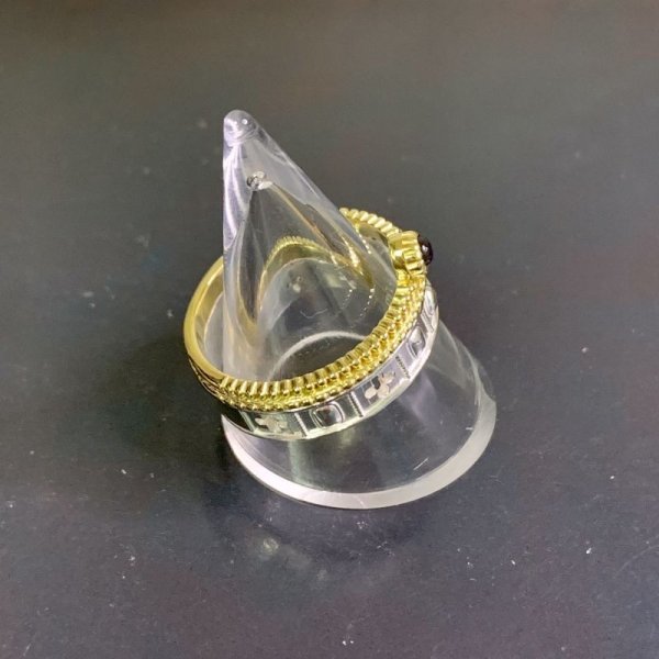 画像3: A MAN  Hungary Crown Ring stone:black (3)
