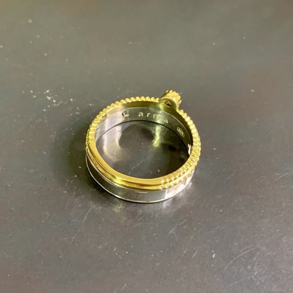 画像5: A MAN  Hungary Crown Ring stone:lolite (5)