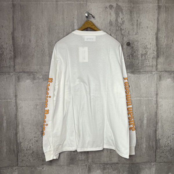 画像3: el conductorH　COTTON LONG SLEEVE T-SHIRT'CHAIN　WHT (3)