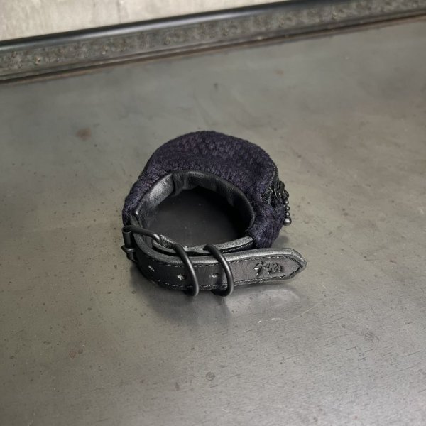 画像2: GARA　POUCH WRIST BAND　DARK NAVY (2)