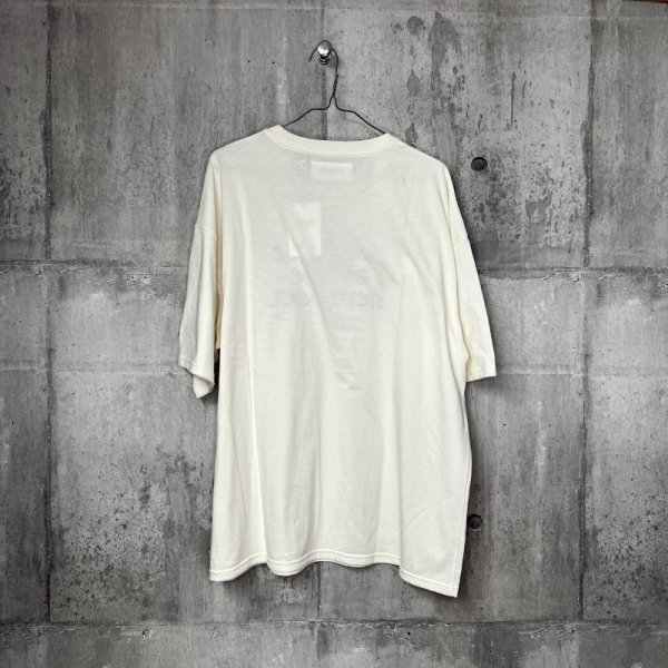 画像3: el conductorH　GLITTER PRINT T-SHIRT 'NEWHELL　WHT (3)