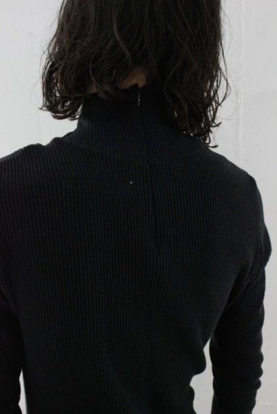 画像6: BALMUNG ウォームリブワンピース　ブラック (6)