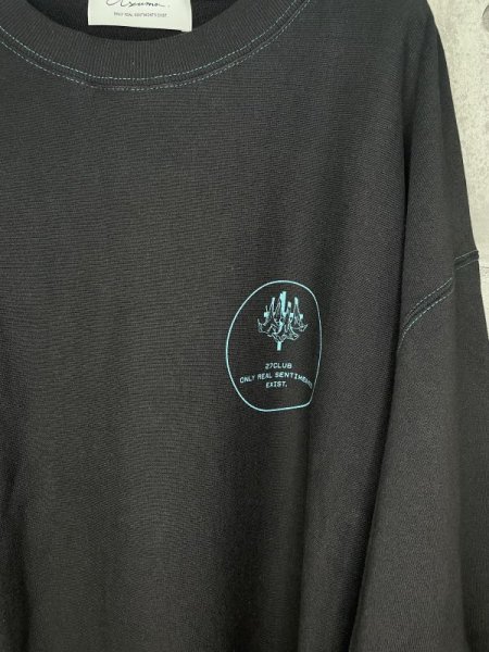画像4: Azuma GHOST CLOTH SWEATSHIRT BLACK (4)