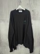 画像2: Azuma GHOST CLOTH SWEATSHIRT BLACK (2)