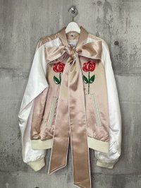 KIDILL 23AW KL737 BOWTIE SOUVENIR JACKET ROSE & GIRL EMBROIDERY PINK