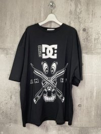 KIDILL 23AW KL762 SHORT SI FEVE WIDE TEE COLLAB WITH DC SHOES ANARCHY／BLACK