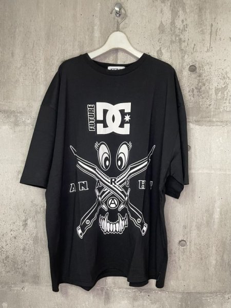 画像2: KIDILL  KL762 SHORT SI FEVE WIDE TEE COLLAB WITH DC SHOES ANARCHY／BLACK (2)