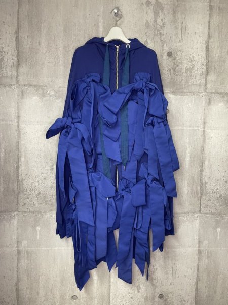 画像2: KIDILL × boys in the band別注　KLBOYS01 BUNNY RIBBON PARKA BLUE (2)