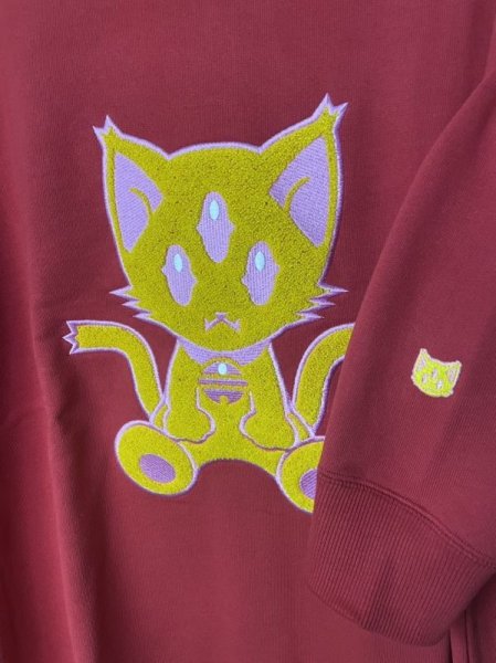 画像4: killremote ショルト君スウェットトレーナー レッド (4)