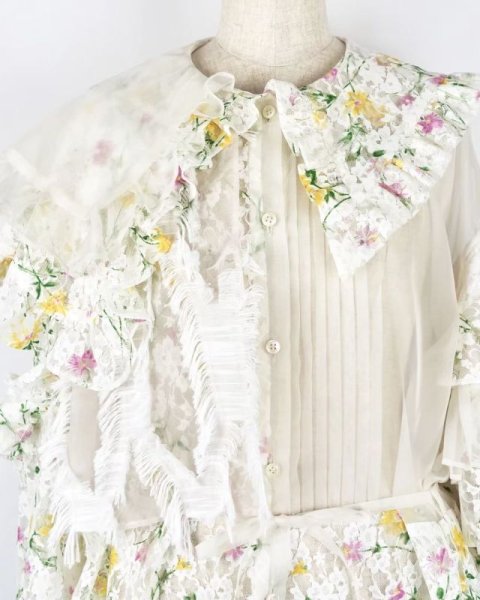 画像5: rurumu: Daydream big collar shirt　white (5)