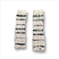 rurumu: 23AW weave yarn arm warmers ivory