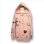 画像1: rurumu: 23AW echoes printed hoodie salmon pink (1)