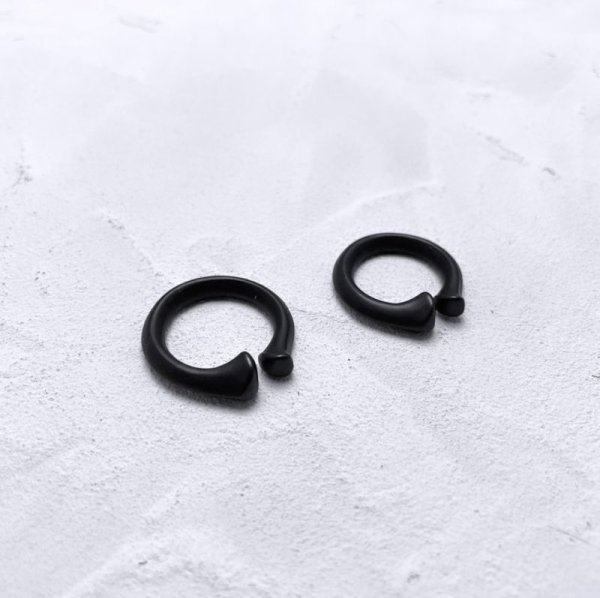 画像3: GARA STAINLESS BONE RING&CHOKR D.BLACK (3)