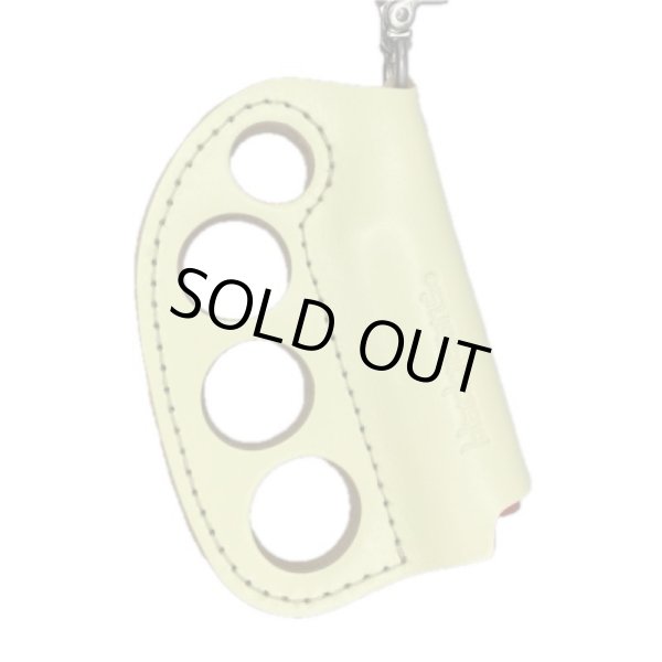 画像1: blackmeans メリケン型ライターホルダー CREAM (1)