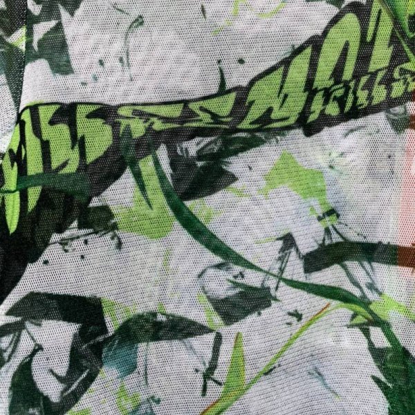 画像4: killremote　シースルーハイネックカットソー　グリーン (4)