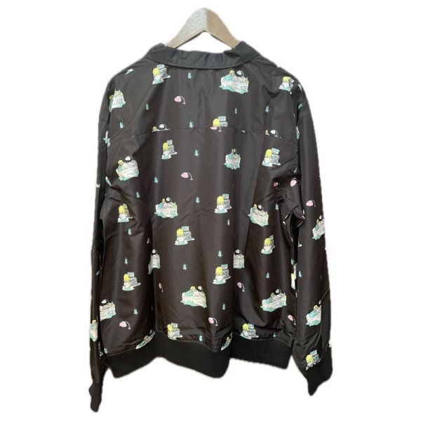 画像2: killremote　総柄MA-1　ブラック (2)