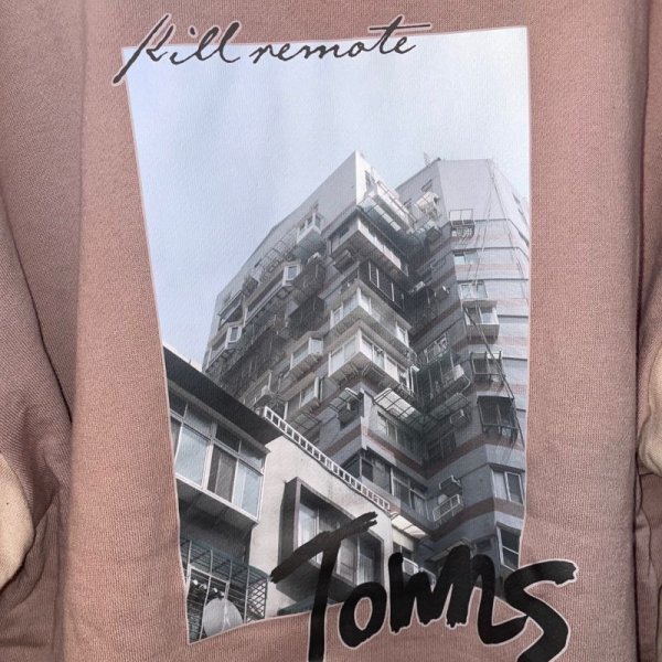 画像3: killremote プリントジップパーカー ダスティピンク (3)