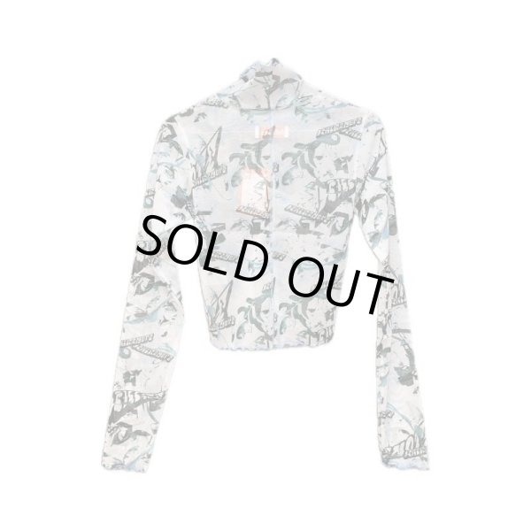 画像2: killremote　シースルーハイネックカットソー　アイスブルー (2)