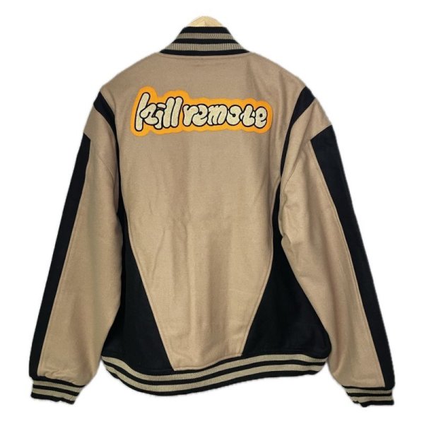 画像2: killremote スタジアムジャンパー ベージュ (2)