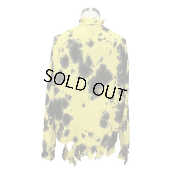 画像2: KIDILL 24SS　KL811 DESTROY PULLOVER KNIT THE LOVE WITCH PRINT　YELLOW (2)