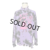 KIDILL 24SS　KL811 DESTROY PULLOVER KNIT THE LOVE WITCH PRINT　PURPLE