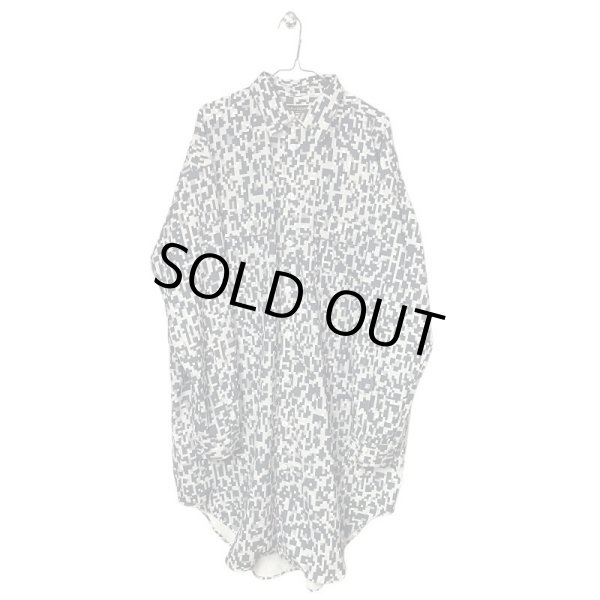 画像1: beauty:beast　PIXEL-CAMO SUPER LONG SHIRT JACKET　LEOPARD (1)