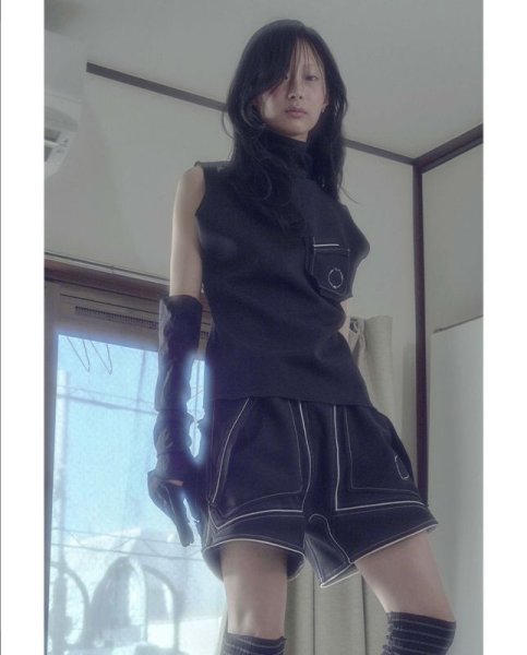 画像6: Ω　ジャージショーツ　ブラック (6)