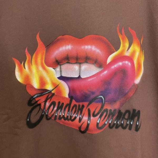 画像4: TENDER PERSON　 AIRBRUSHED CUTSLEEVE VEST　BROWN (4)