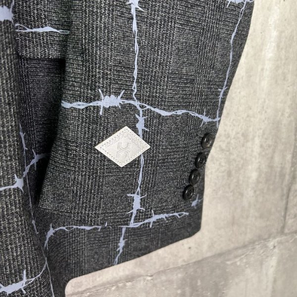 画像4: el conductorH　WIRE CHECK DOUBLE BREASTED FRANKENSTEIN JKT (4)