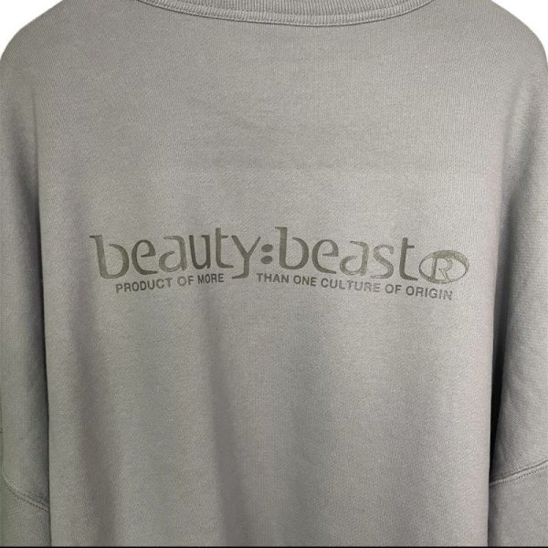 画像4: beauty:beast　DARK KNIGHT CREWNECK SWEAT SHIRT　L.GRAY (4)