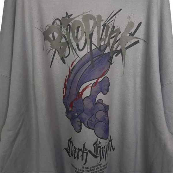 画像3: beauty:beast　DARK KNIGHT CREWNECK SWEAT SHIRT　L.GRAY (3)