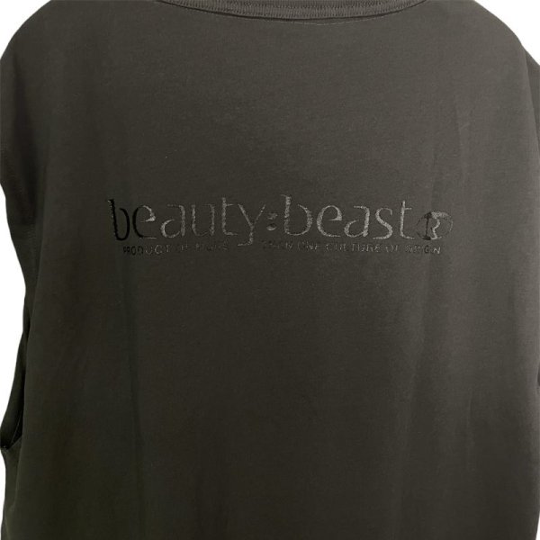 画像6: beauty:beast　DARK KNIGHT SLEEVE-LESS TEE　D.GRAY (6)