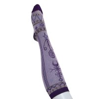rurumu: 24SS witch craft high socks  purple