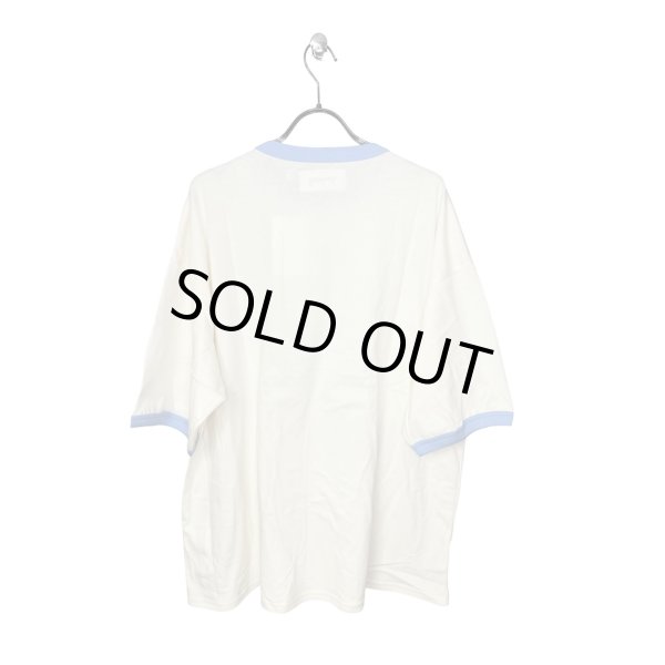 画像4: el conductorH　OVERSIZED TRIM T-SHIRT 'ROSE　WHT (4)