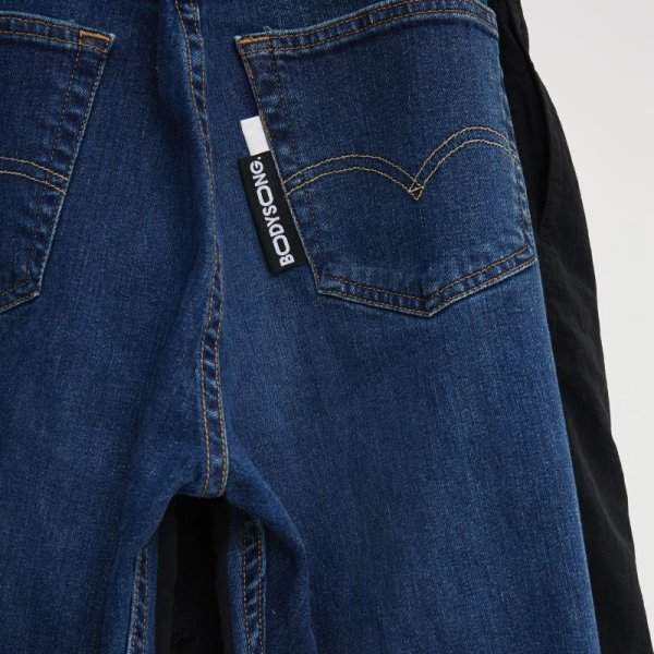 画像3: BODYSONG.　REMODELED DENIM BAG ＋ LAYERED TRAINING PT　BLACK (3)